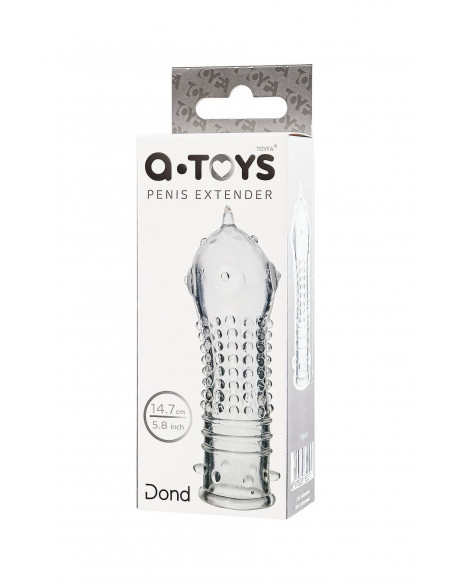 Насадка на пенис A-Toys by TOYFA Dond TPR прозрачный 14,7 см