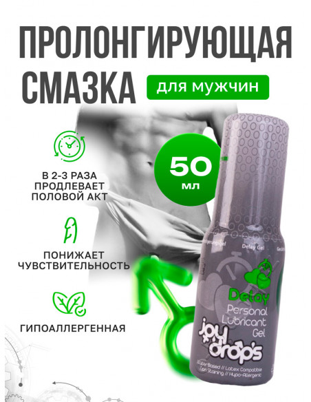 Гель-пролонгатор JoyDrops Delay 50 мл