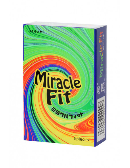 Sagami Miracle Fit №5 презервативы с 2 специальными сужающимися зонами