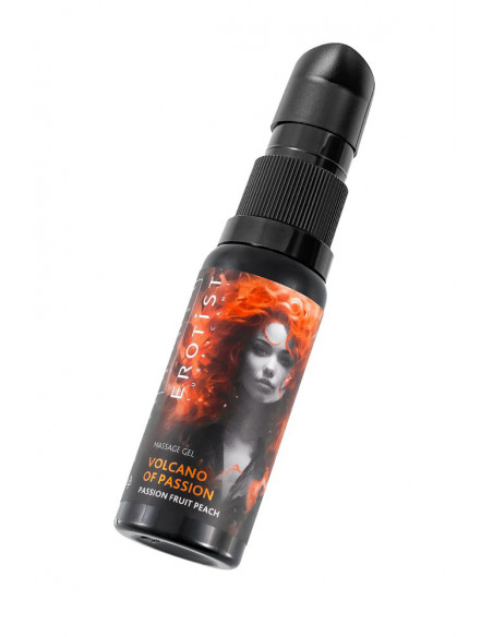 Гель EROTIST с эффектом вибрации VOLCANO OF PASSION: PASSION FRUIT PEACH (со вкусом персик/маракуйя) 25 мл