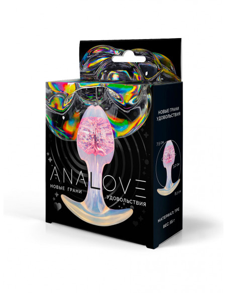 Анальная втулка ANALOVE TPE розовый 55г 8,2х3,2 см