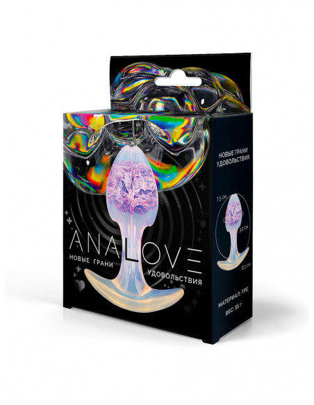 Анальная втулка ANALOVE TPE фиолетовый 55г 8,2х3,2 см