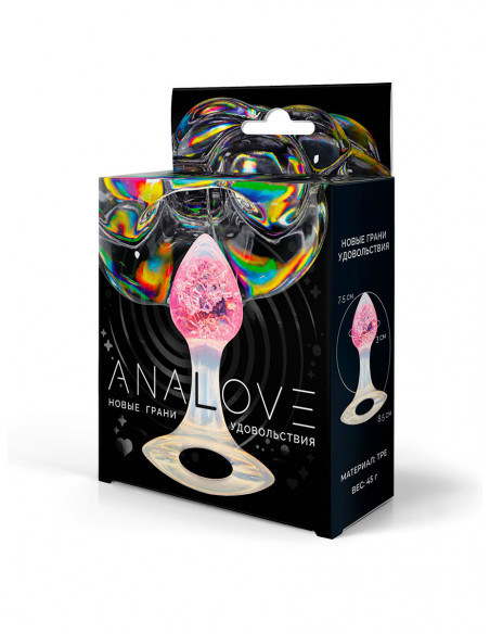 Анальная втулка ANALOVE TPE розовый 45г 8,5х3 см