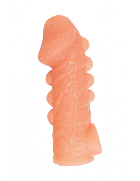 Фаллоувеличитель с петелькой на мошонку KOKOS COCK SLEEVE М 15,6 см