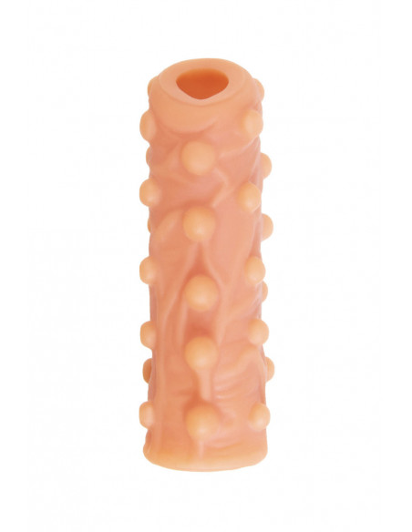 Фаллоувеличитель с открытой головкой KOKOS NUDE SLEEVE M 12 см