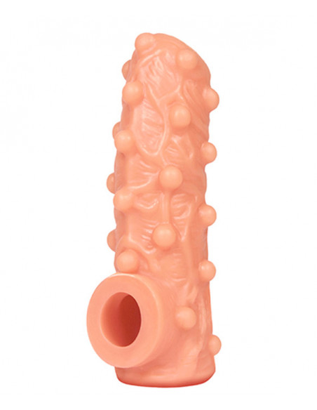 Фаллоувеличитель с открытой головкой KOKOS NUDE SLEEVE L 14 см