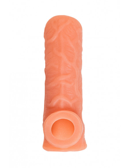 Фаллоувеличитель с открытой головкой KOKOS NUDE SLEEVE L 14 см