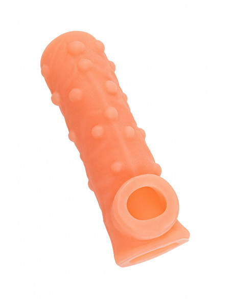 Фаллоувеличитель с открытой головкой KOKOS NUDE SLEEVE L 14 см