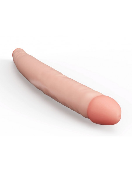 Двусторонний фаллоимитатор  Two-Way Neoskin телесный 42,5х3,8 см