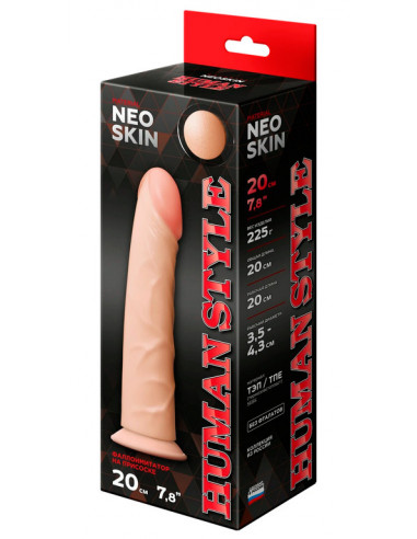 Фаллоимитатор HUMAN STYLE 7,7" Neoskin телесный...