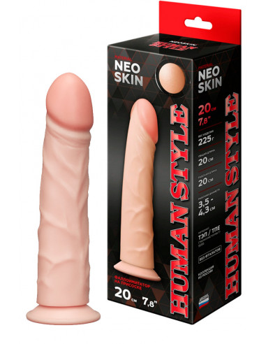 Фаллоимитатор HUMAN STYLE 7,7" Neoskin телесный...