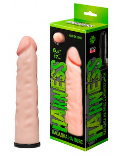 Фаллос-насадка Harness Green Line 6,5" Neoskin с...
