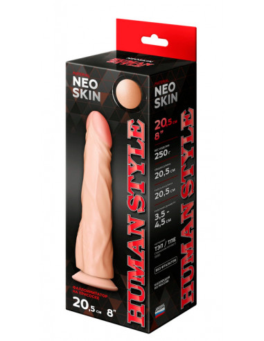 Фаллоимитатор HUMAN STYLE 8" Neoskin телесный...