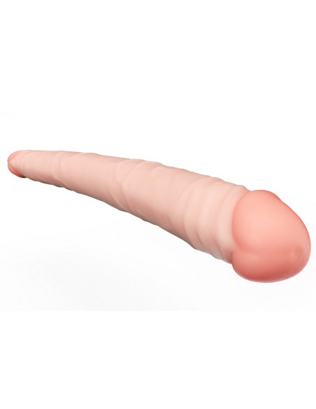 Двусторонний фаллоимитатор Les Bi Neoskin телесный 46,5х4,5 см