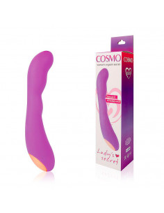 Вибромассажер точки-G COSMO USB силикон фиолетовый...