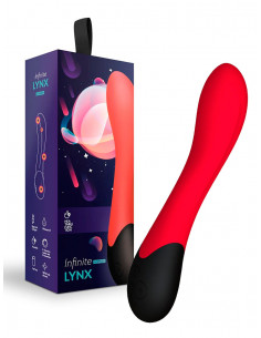 Нагреваемый G вибратор Lynx USB силикон алый
