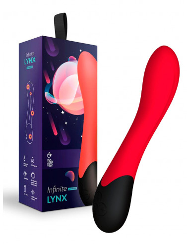Нагреваемый G вибратор Lynx USB силикон алый