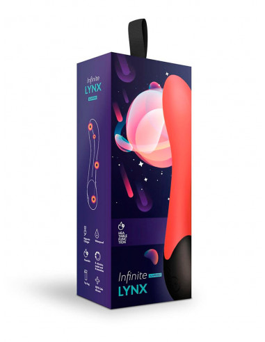 Нагреваемый G вибратор Lynx USB силикон алый