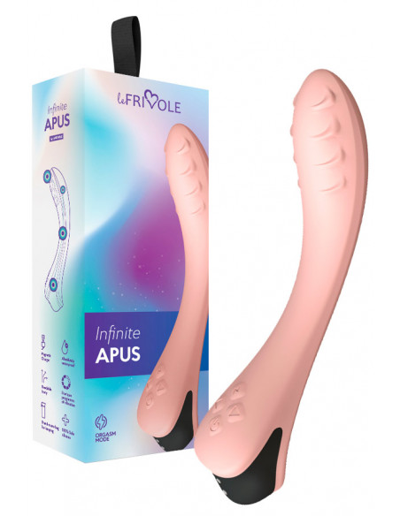 Вибратор точки G Apus USB силикон персиковый
