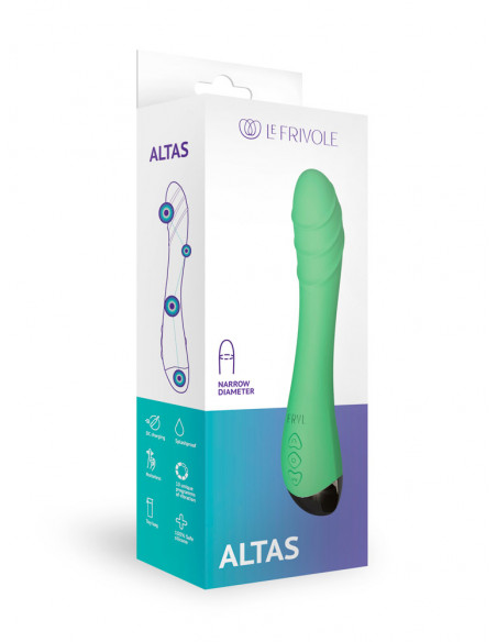 Вибратор точки G Altas USB силикон салатовый