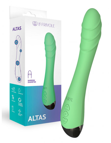 Вибратор точки G Altas USB силикон салатовый
