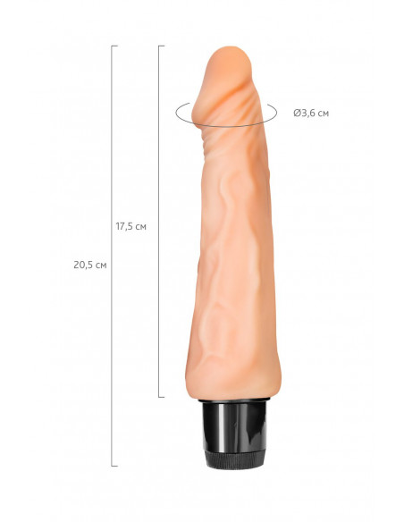 Реалистичный вибратор TOYFA A-Toys Multi-Speed ТРЕ /17,5см/