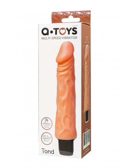 Реалистичный вибратор TOYFA A-Toys Multi-Speed ТРЕ /17,5см/