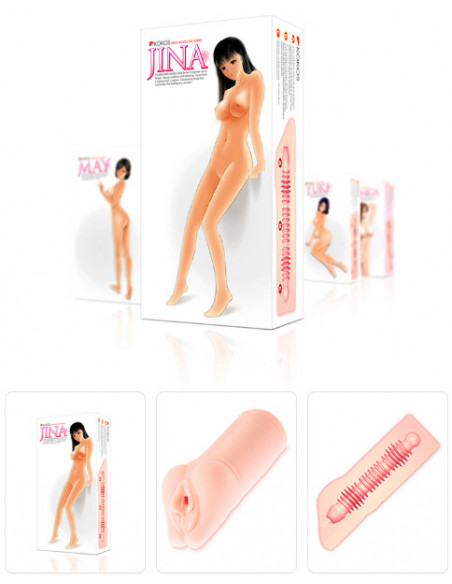 Вагина KOKOS Jina TPR телесная 180г 14,5 см