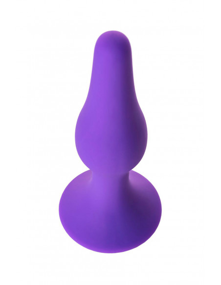 Анальная втулка A-Toys by TOYFA Bomp силикон фиолетовая 11,3х2,8 см