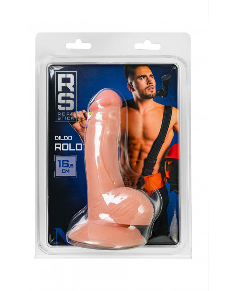 Реалистичный фаллоимитатор RealStick Nude Rolo ПВХ телесный 17 см