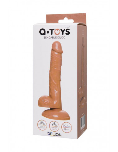 Фаллоимитатор A-Toys by TOYFA Delion TPE мулат...