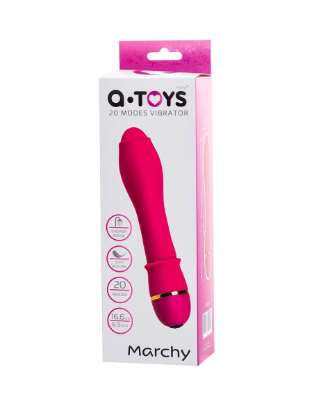 Вибратор A-Toys by TOYFA Marchy 20 режимов вибрации 16,6x3,5 см