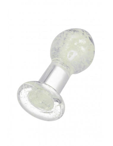 Анальная втулка Sexus Glass светящаяся в...