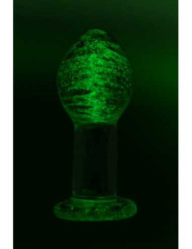 Анальная втулка Sexus Glass светящаяся в...