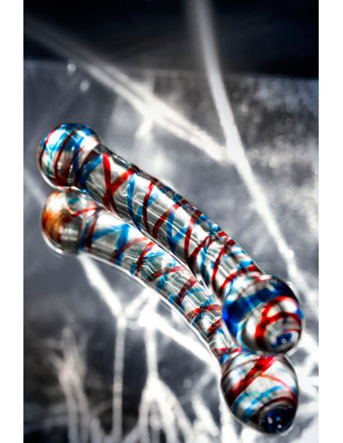 Двусторонний фаллоимитатор Sexus Glass стекло...