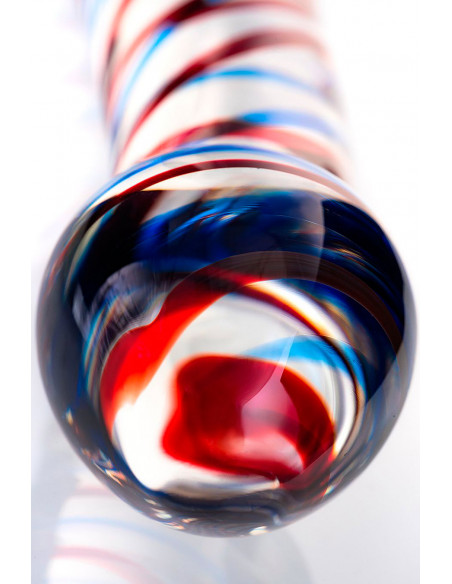 Двусторонний фаллоимитатор Sexus Glass стекло розовый 21 см