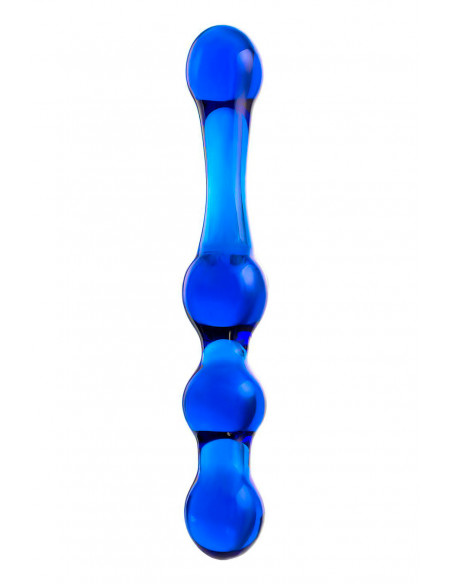 Двусторонний фаллоимитатор Sexus Glass стекло розовый 20,5 см