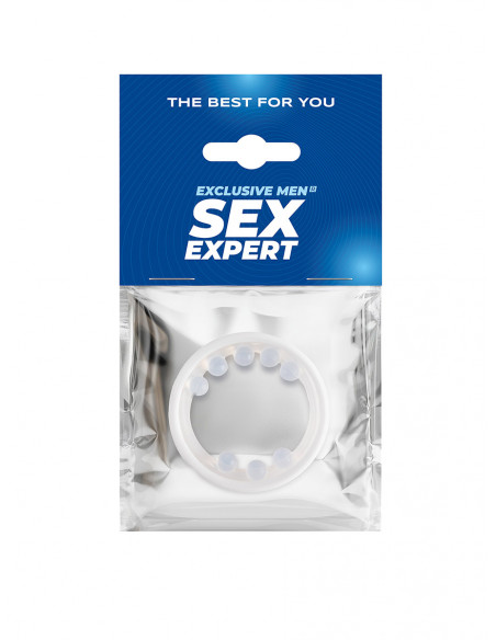 Эрекционное кольцо SEX EXPERT силикон прозрачный Ø3 см