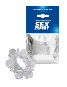 Эрекционное кольцо SEX EXPERT TPR прозрачный Ø1,5 см
