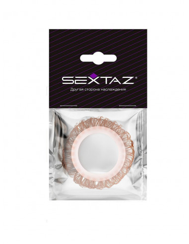 Эрекционное кольцо SEXTAZ силикон прозрачный...