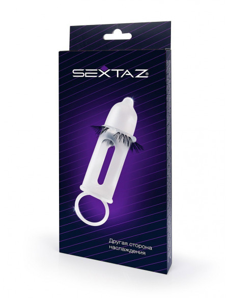 Насадка SEXSTAZ силикон прозрачный 11,5х4,5 см