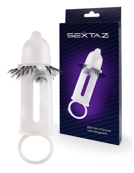 Насадка SEXSTAZ силикон прозрачный 11,5х4,5 см