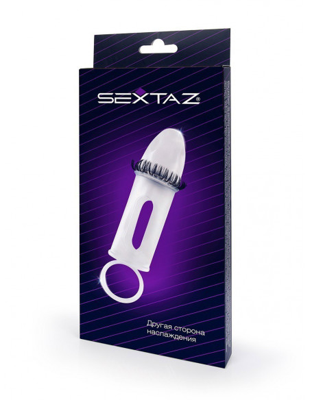 Насадка SEXSTAZ силикон прозрачный 10,5х4,5 см