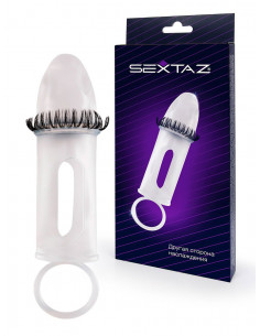 Насадка SEXSTAZ силикон прозрачный 10,5х4,5 см
