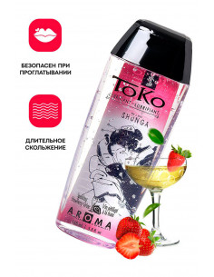 Съедобный лубрикант SHUNGA ТОКО SPARKING STRAWBERRY WINE...