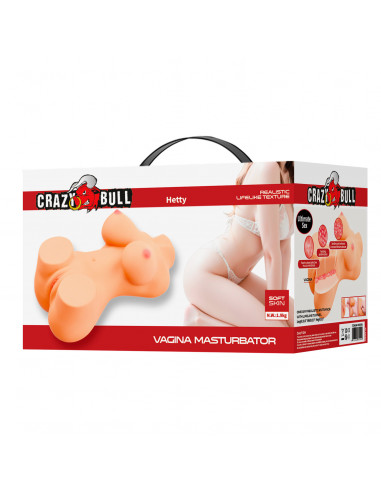 Мастурбатор-Торс CRAZY BULL Hatty TPR телесный...