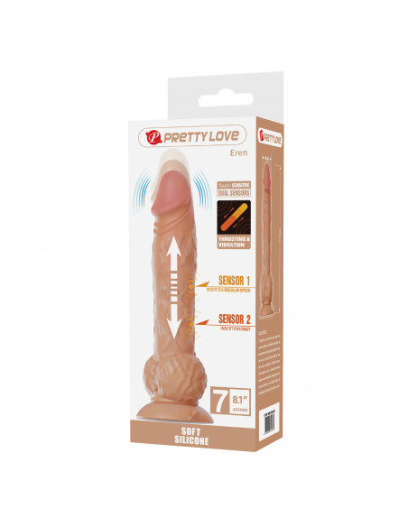 Фрикционный виброреалистик Pretty Love Eren с ротацией 20,5x4 см