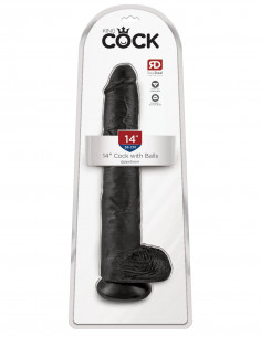 Фаллоимитатор King Cock 14" Cock with Balls /37,5х6,1 см/ 2