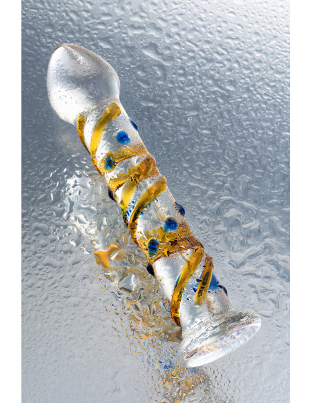 Фаллоимитатор гладкий из стекла Sexus Glass /17,5см/